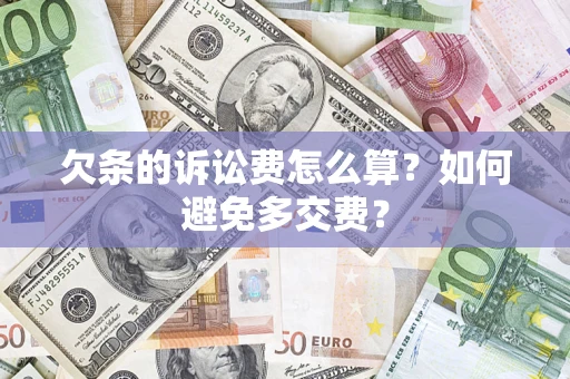 北京欠条的诉讼费怎么算？如何避免多交费？