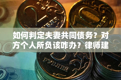 北京如何判定夫妻共同债务？对方个人所负该咋办？律师建议