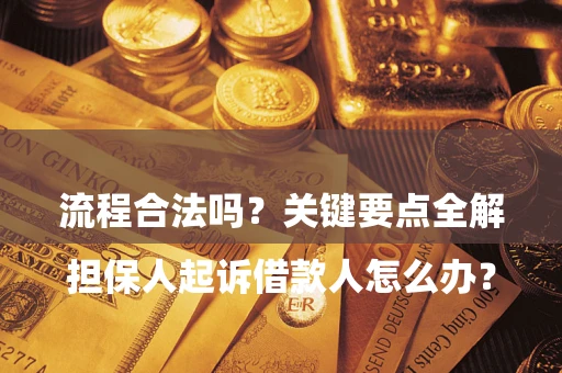 北京

担保人起诉借款人怎么办？流程合法吗？关键要点全解析