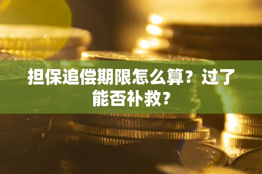 北京担保追偿期限怎么算？过了能否补救？